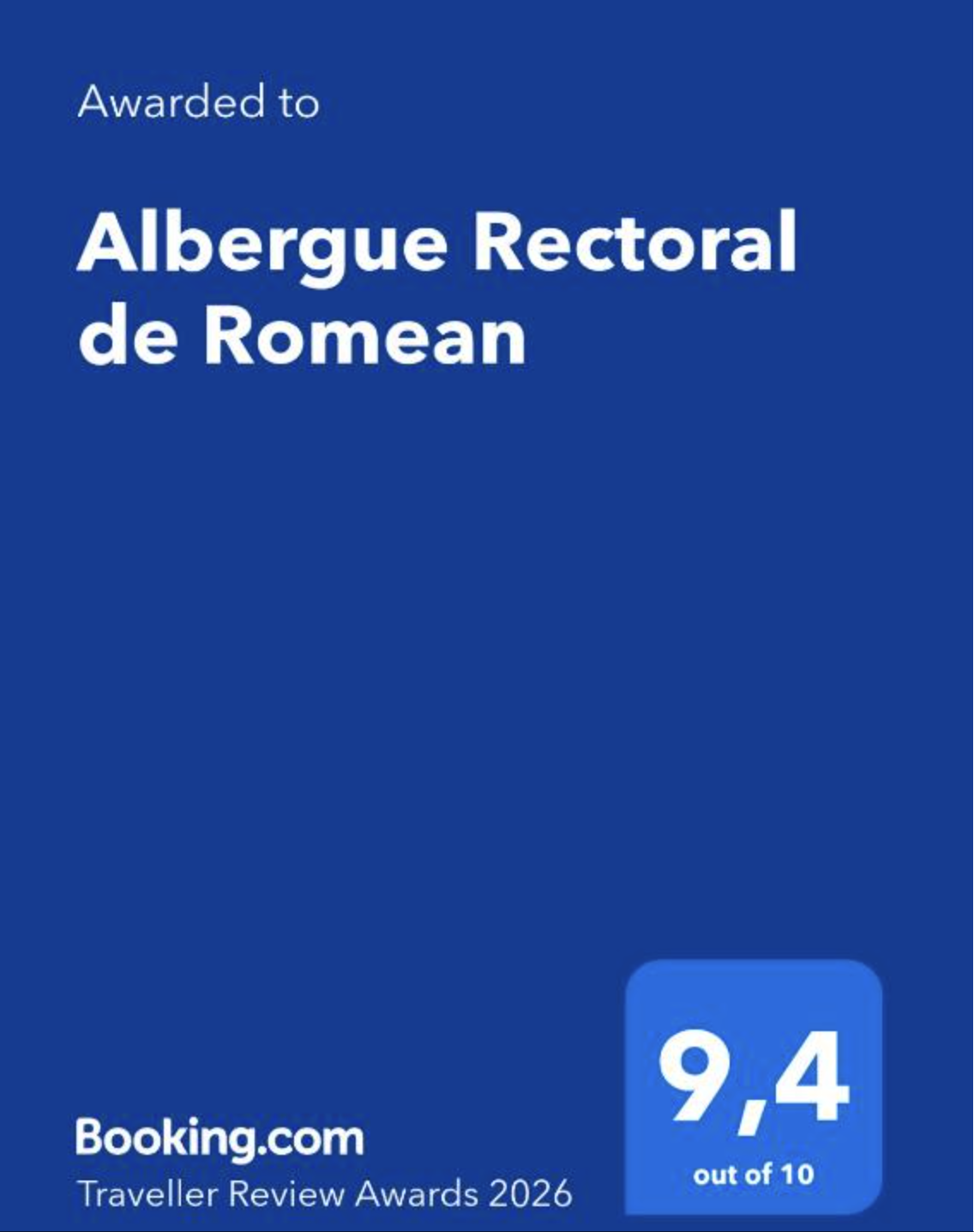 Premio Booking 2026